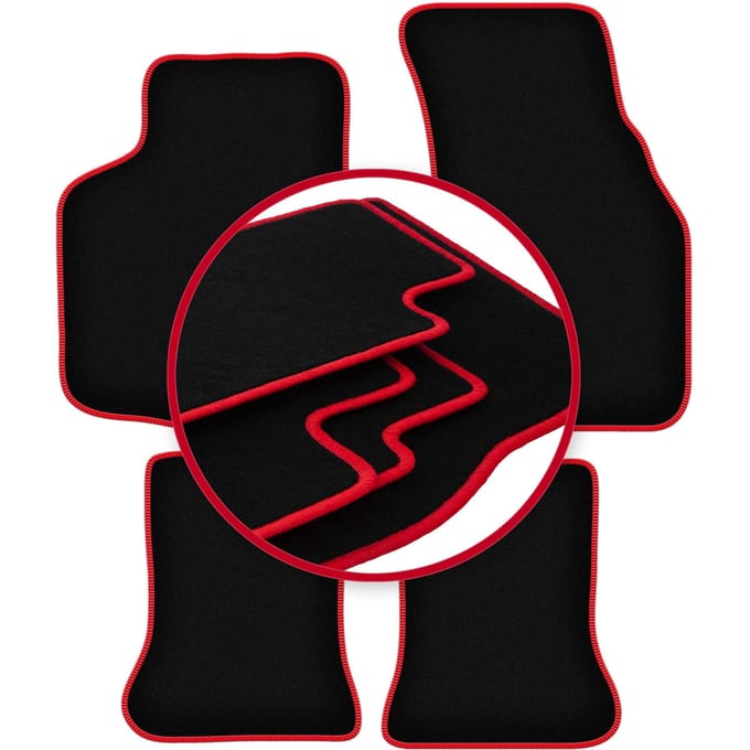 CARLUX-RED automatten voor: Volkswagen Golf I cabrio (1979-1993)