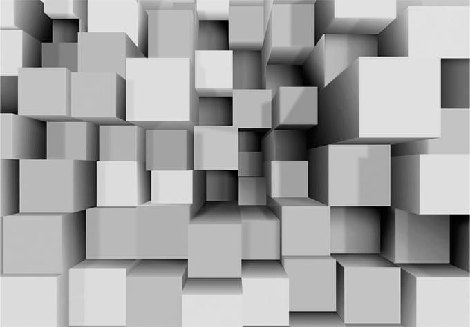Fotobehang - Geometric Puzzle.
