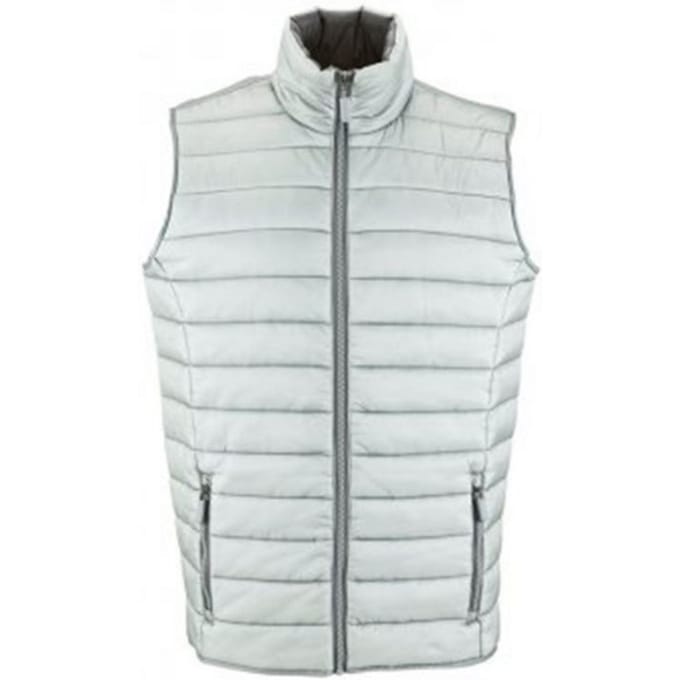 SOLS Vrouwen/dames Golfkussen Gewatteerde Waterafstotende Bodywarmer/Gilet (Metaalgrijs)