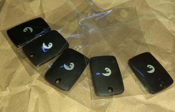 5 X eTIGER - Badge Rfid Extra - Zwart