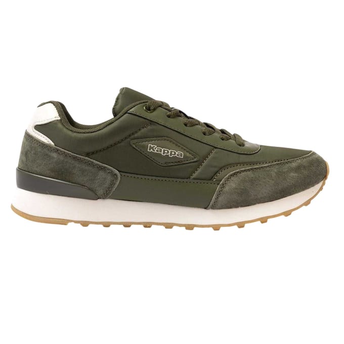 Kappa Heren Suède Platte Sneakers (Legergroen)
