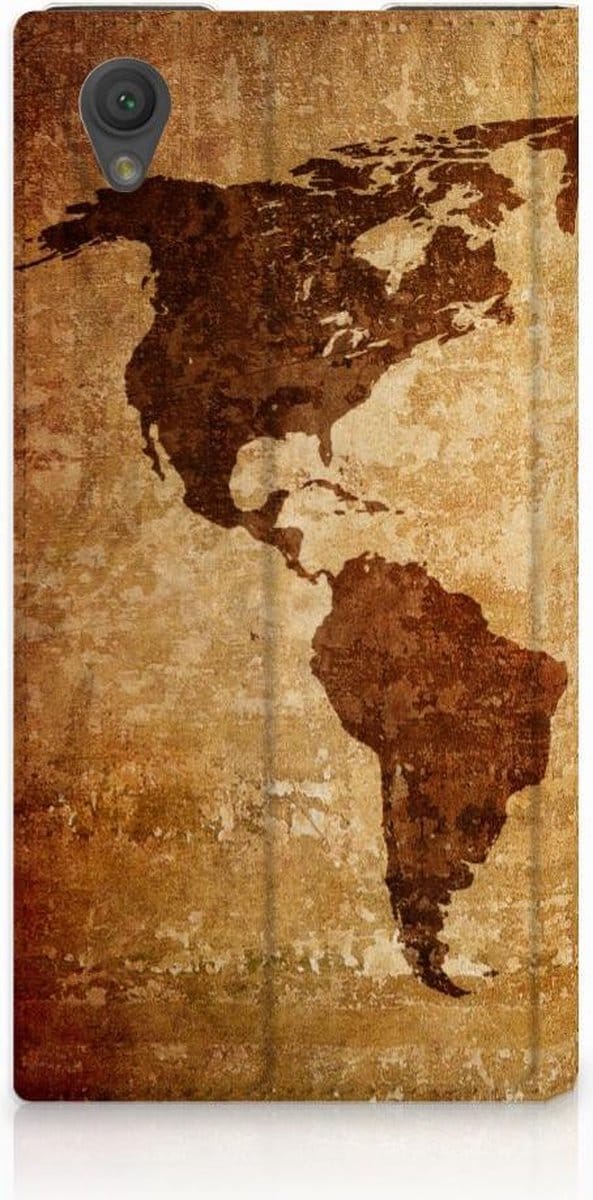 Sony Xperia L1 Book Cover Wereldkaart