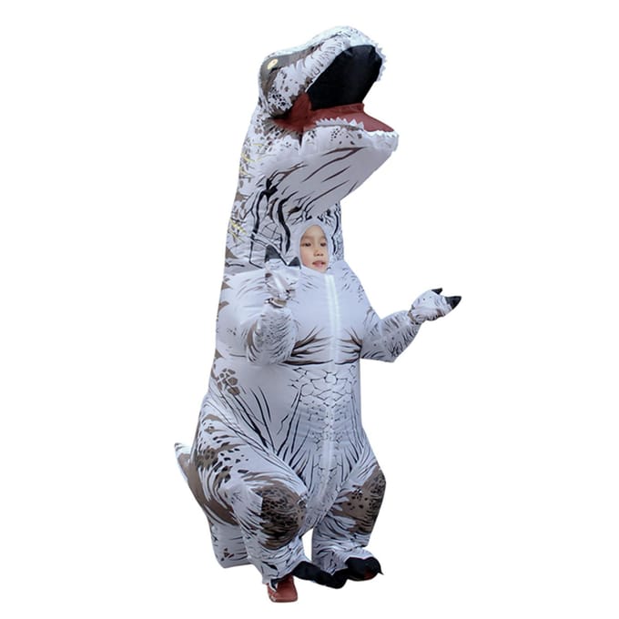 Opblaasbaar Dinosauruskostuum T Rex Opblaasbaar Dinosauruskostuum voor Cosplayfeest Bruiloften geel