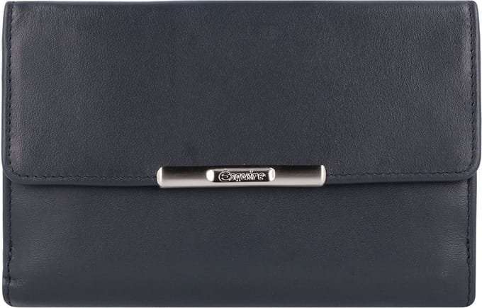 Esquire Helena Portemonnee II Leer 14 cm - Dames - Horizontaal - blau