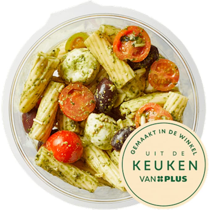 Pasta salade pesto mozzarella