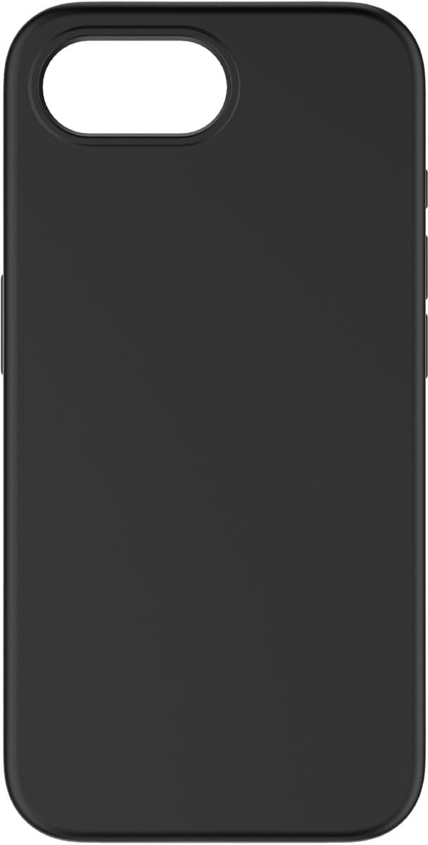 Cellularline Sensation Hoesje - Geschikt voor iPhone 16 E - Soft Touch & Microvezel Binnenkant - Zwart