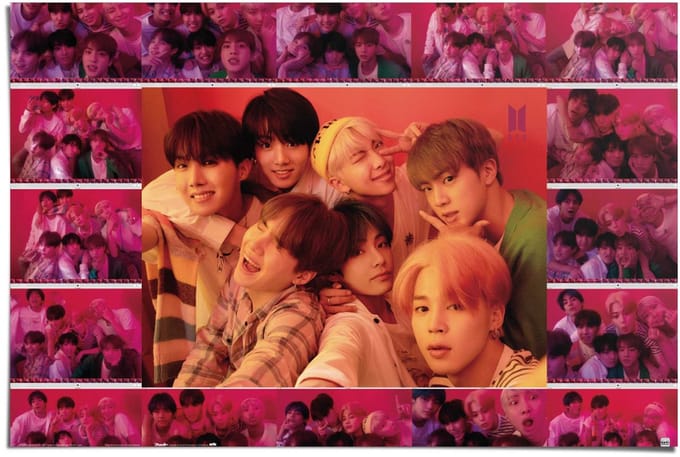 Poster BTS selfie - 61 x 91,5 - Papier - REINDERS