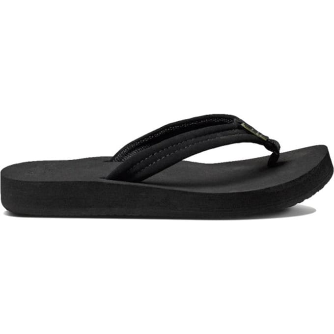 Reef Cushion Breezeblack/Black Dames Slippers - Zwart - Maat 36