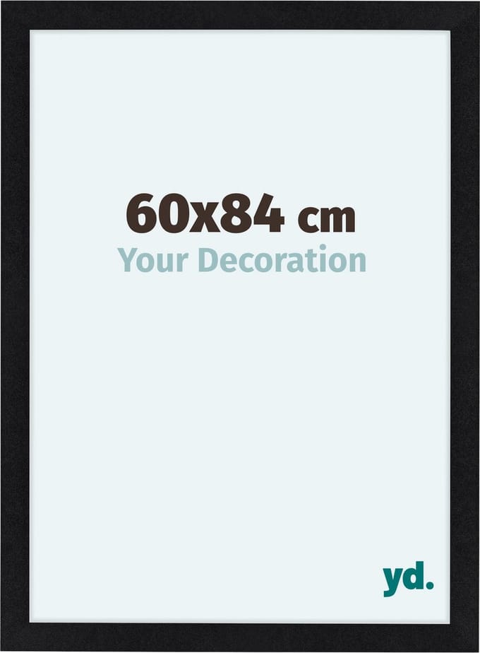 Your Decoration - Fotolijst 60x84 cm - MDF - Zwart Mat - Como