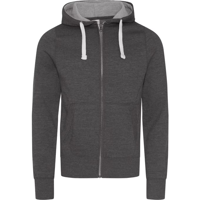 Just Hoods Chunky Zoodie JH052 - Charcoal (Heather) - S