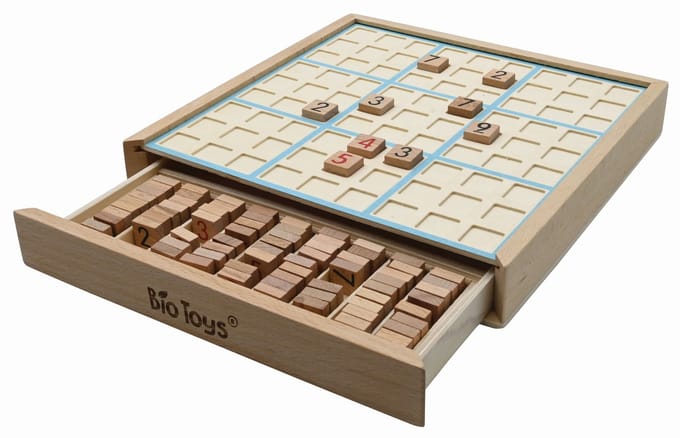 Houten sudoku spel