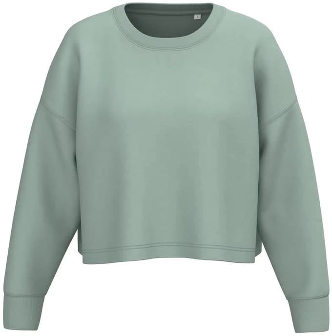 Dames cropped sweatshirt met ronde hals Proact