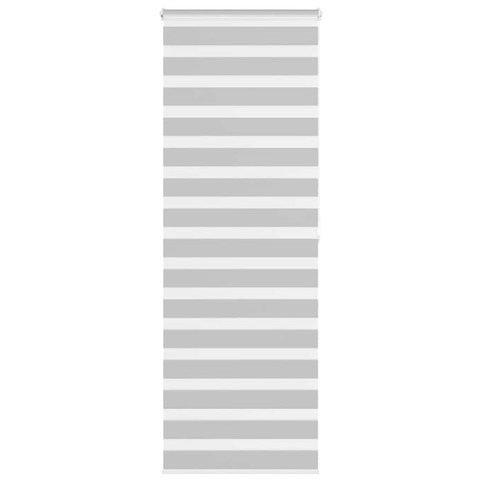 vidaXL - Zebra - rolgordijn - 80x200 - cm - stofbreedte - 75,9 - cm - lichtgrijs