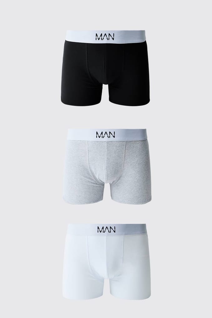 3-pack Multi Men's Boxershorts | Black | Size Small