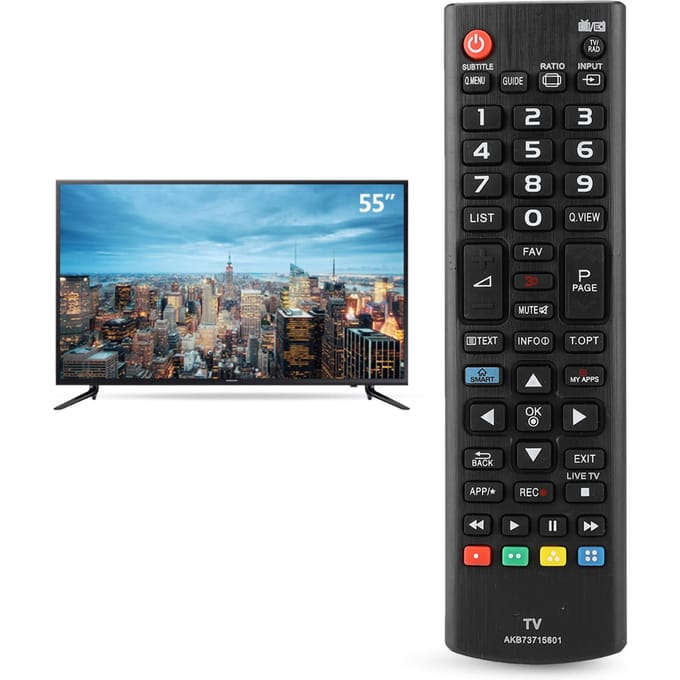 Multifunctionele Smart LED draadloze LCD TV afstandsbediening voor LG AKB73715601 wit
