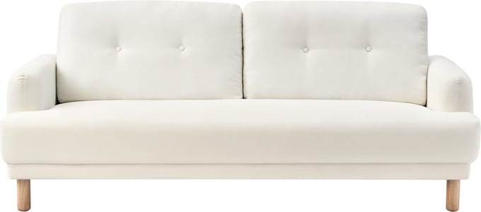TUVE - Driezitsbank - Gebroken wit - Polyester