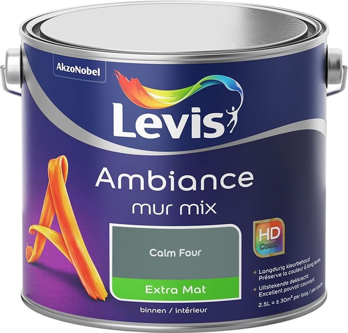 Levis - Ambiance Mur Extra Mat Mix - Calm Four - Mengverf - 2,5 L