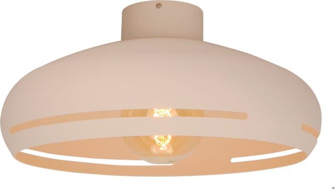 Chericoni Striscia Plafondlamp - 1 lichts - Ø45cm - Cream - Metaal