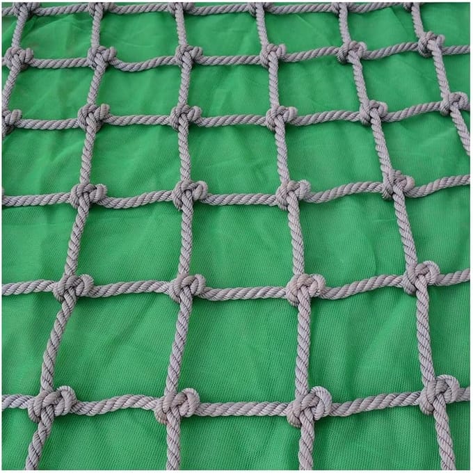 Klimnet Outdoor - Veiligheidsnet Kind - Speeltuin Beveiliging - Professioneel Geweven Touw - 2x3 Meter - Zwart