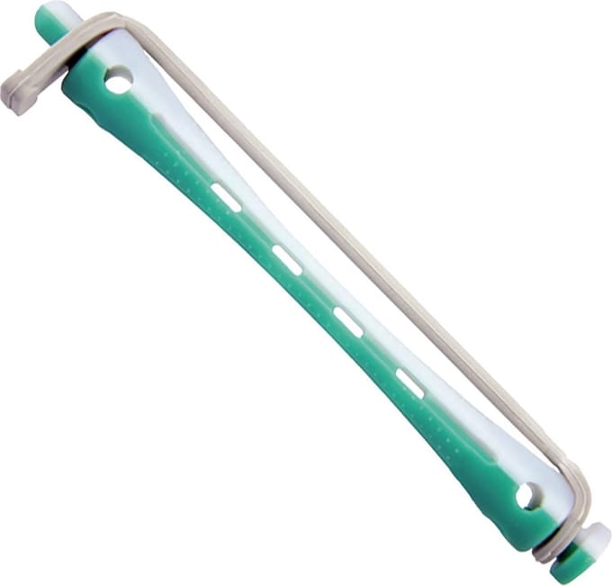 Comair - Permanentwikkels Lang - Groen/Wit - 6 mm
