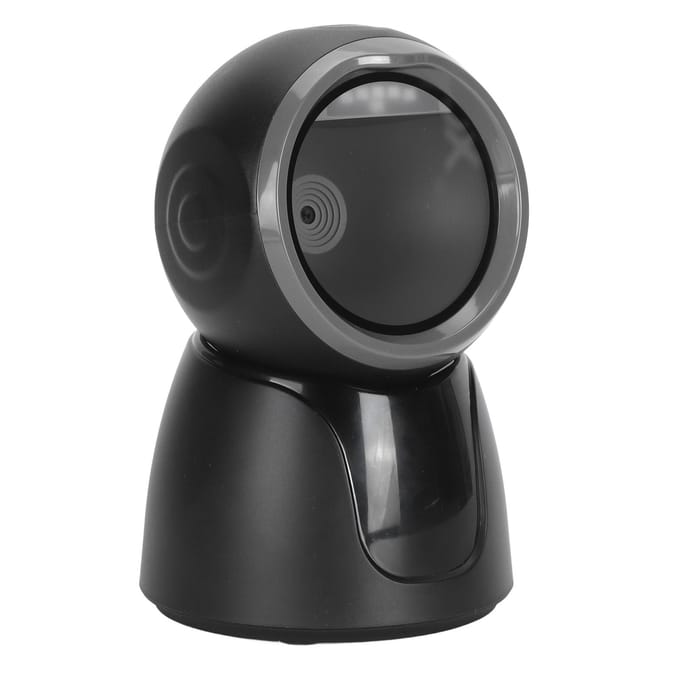 Scanner de codes-barres de bureau 1D 2D QR Sans fil Bluetooth 2.4G Filaire USB Omnidirectionnel Mains libres black