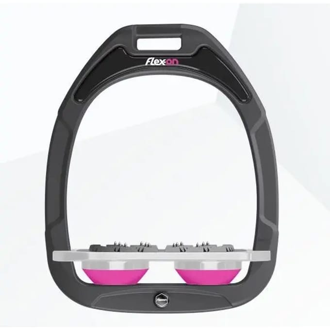 Platte Ultra Grip Beugels Antraciet/Grijs/Roze Flex-On Green Composite