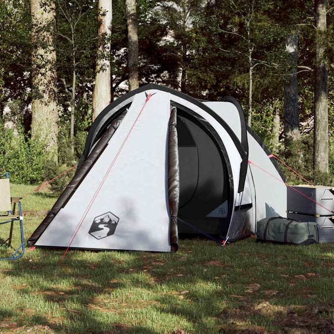 vidaXL - Koepeltent - 2-persoons - waterdicht - verduisterend - stof - wit