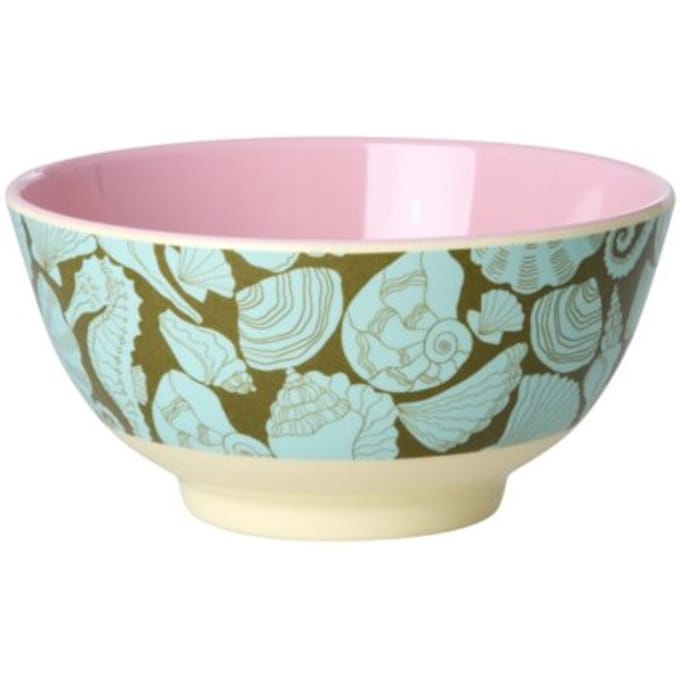 Rice melamine schaal met zeeschelpen, 700 ml