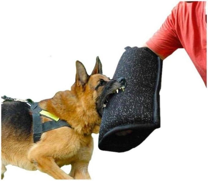 Hond Bijt Mouw - Training Hulpmiddel - Honden Training - Scheurbestendige Doek - 45 x 20 cm - Zwart