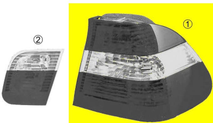 Achterlichtglas buiten l Bmw 3 (e46). Model: 1997-12 - 2005-05