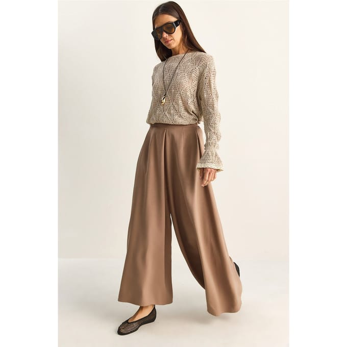 Hoge Taille Wijde Pantalon