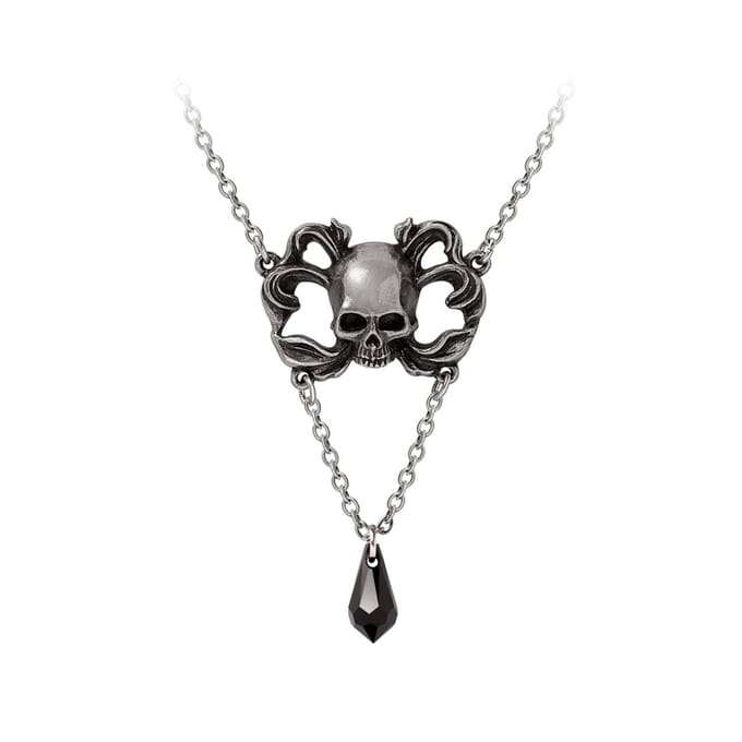 Alchemy Gothic Sweet Death Dames Halsketting - zwart/zilverkleurig - Standard