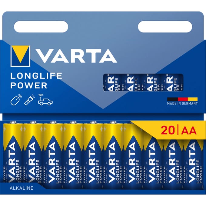 Varta Longlife Power AA Pack 20 stuks