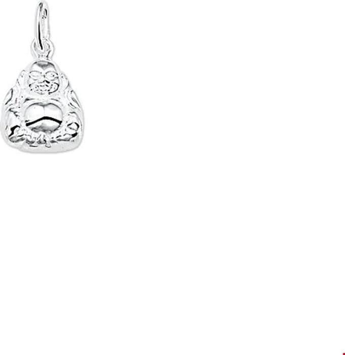 zilver gerhodineerd hanger boeddha 1321765