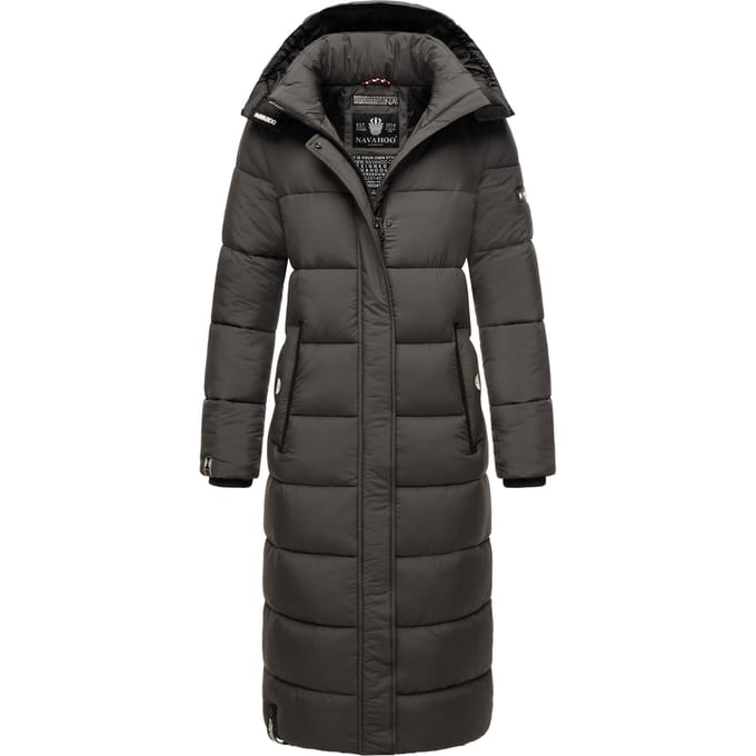 Comfortabel & Winddicht Navahoo Isalie - Winterjas Dames - Volwassen - Capuchon - Antraciet - XL