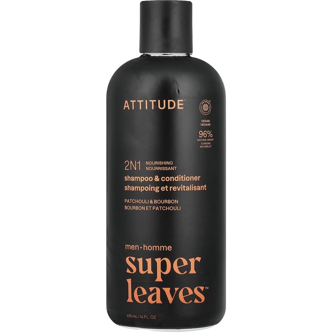 Shampoo 2 in 1 Attitude Super Leaves Patchouli & Bourbon