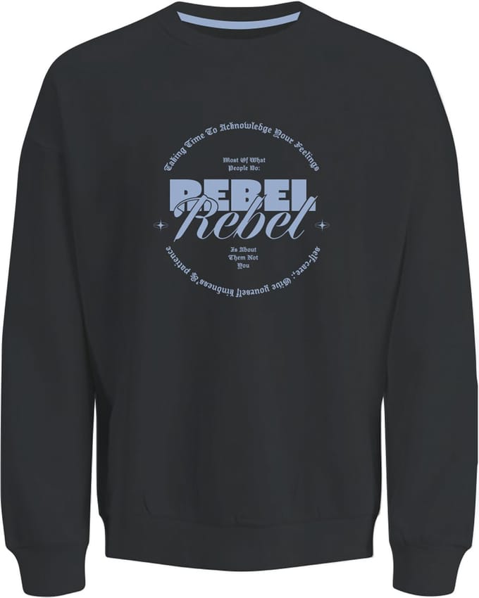 JJ Rebel Gray Crew Neck Sweater Heren - Maat M