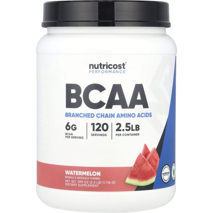 Nutricost, Performance Athlétique, BCAA, Pastèque, 2,5 lb (1,116 g)