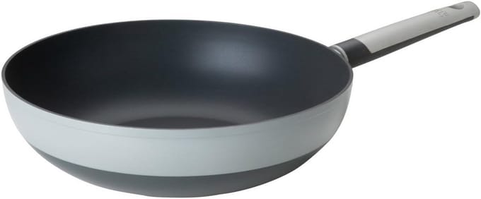 Antiaanbak Wokpan 28 cm Inductie Gesmeed Aluminium Tweekleurig