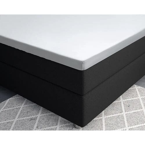Primaviera DeLuxe Hoeslaken Topper Satijn Wit - 180 x 200 cm + 15 cm hoekhoogte