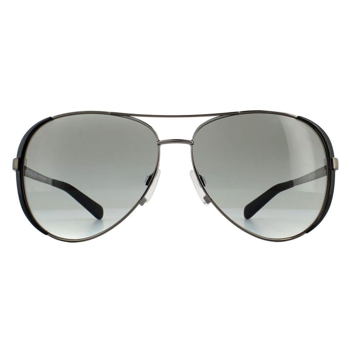 Michael Kors Aviator Womens Gunmetal Black Gray Gray Digient Zonnebril