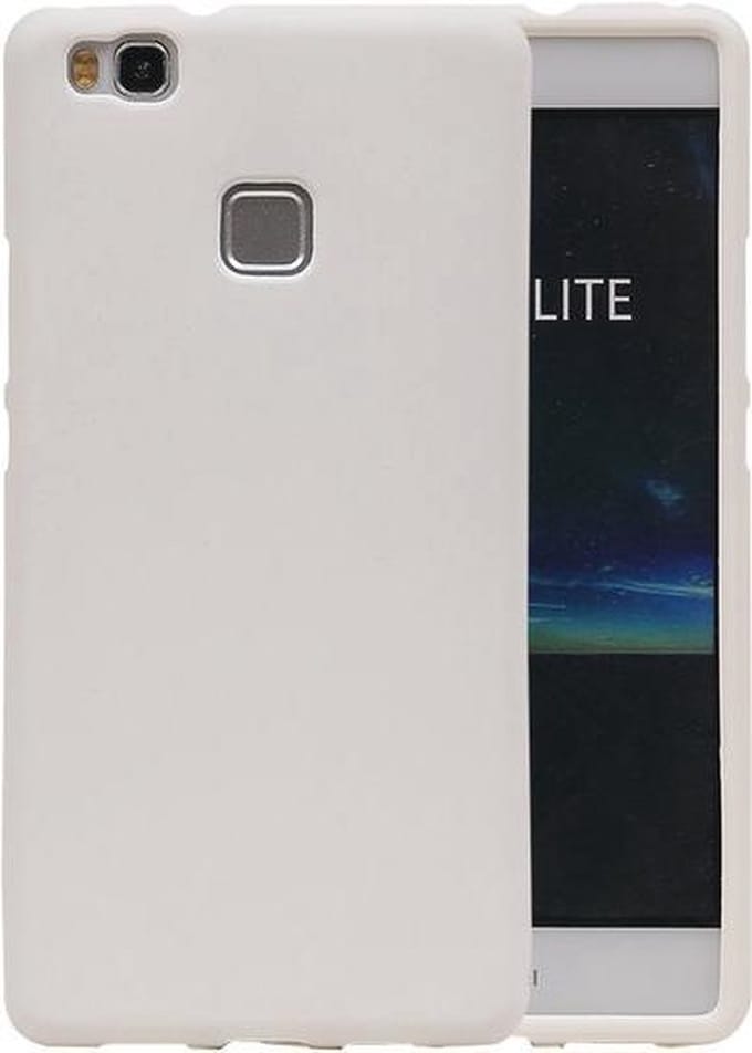 Wit Zand TPU back case cover hoesje voor Huawei P9 Lite