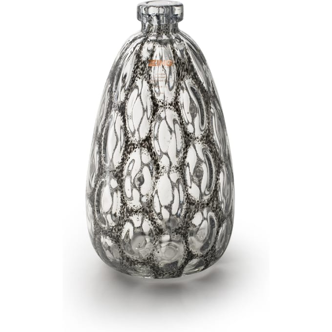 Jodeco glass Zzing vaas Merve donkergrijs H34 D18