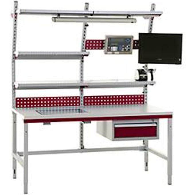 Rocholz complete inpaktafel Compact System Flex, 1600 mm, in hoogte verstelbaar