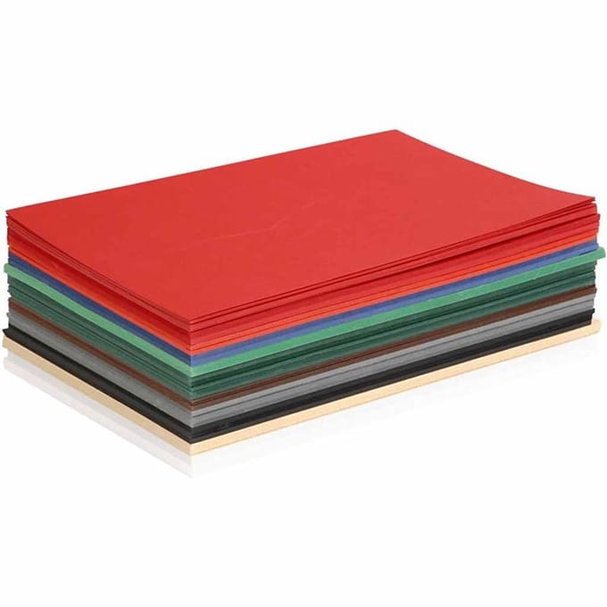 Kerst karton, A5 15x21 cm, kleuren assorti, 300 assorti vel
