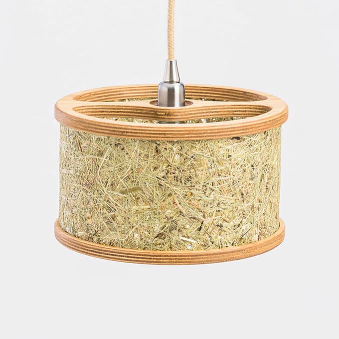 Almut von Wildheim ALMUT 2610 hanglamp Ø 25 cm, puur hooi