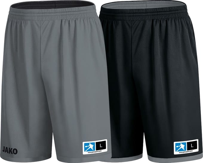 Jako Change 2.0 Reversible Short Kinderen - Steengrijs / Zwart | Maat: XXS