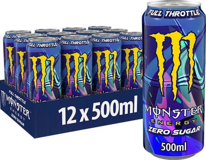 Monster Full Throttle Zero Sugar - 12x 500 ml
