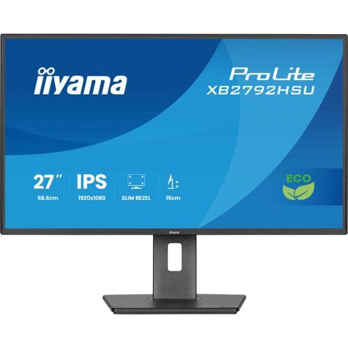 iiyama PtoLite XB2792HSU-B1 - 27 inch - Full HD - IPS - USB-Hub (2x) - Verstelbaar - Energy label B