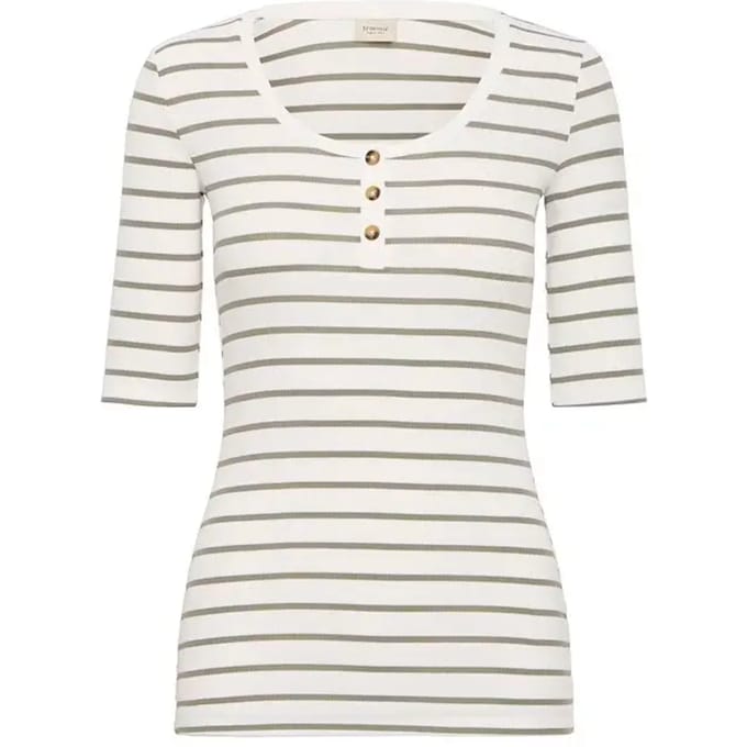 fransa - FRHIZAMOND STRIPE TEE 32 - Dames - T-shirts